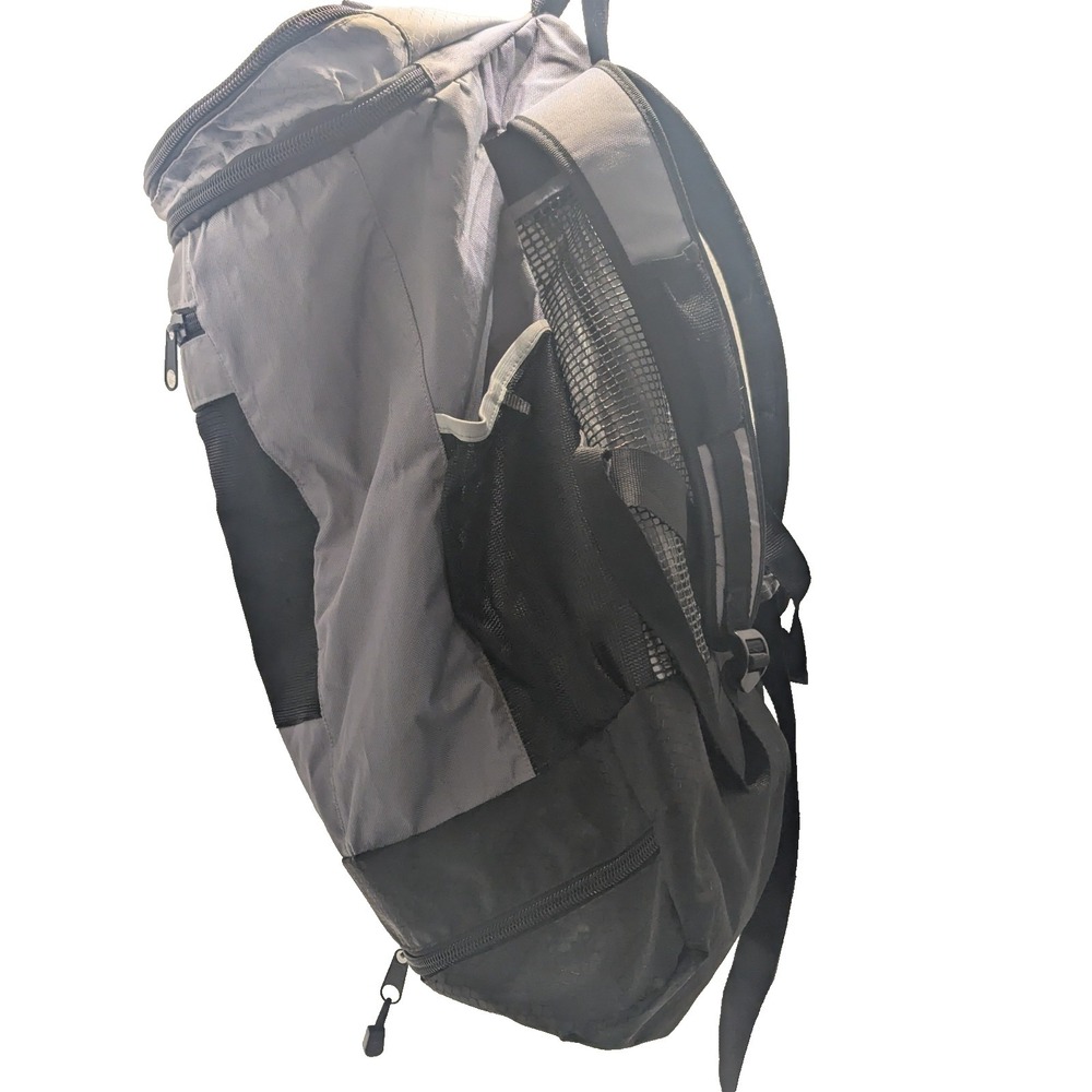 Triathlon bag De Soto Bag T1 Gear Gray Black Travel Backpack multi Zip hiking